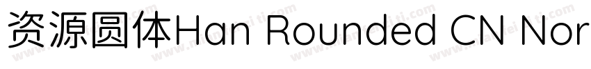 资源圆体Han Rounded CN Normal字体转换